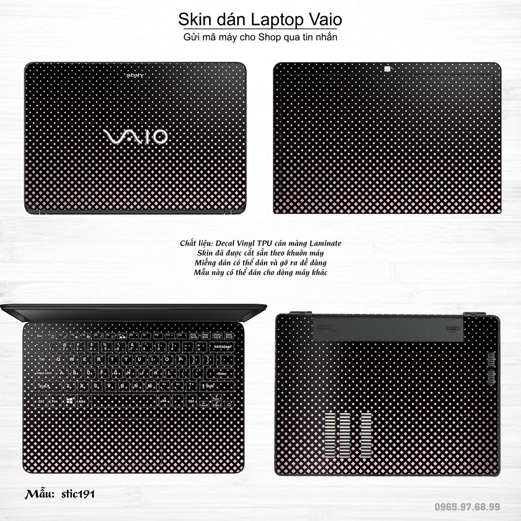 Skin dán Laptop Sony Vaio in hình Hoa văn sticker nhiều mẫu 32 (inbox mã máy cho Shop)