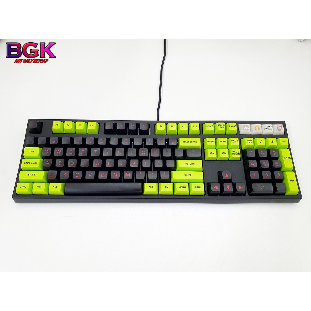 [Mã 159ELSALE hoàn 7% xu đơn 300K] Keycap SA TOXIC 112 Phím ABS Double Shot ( Thick ABS, SA Profile, Ansi Layout)