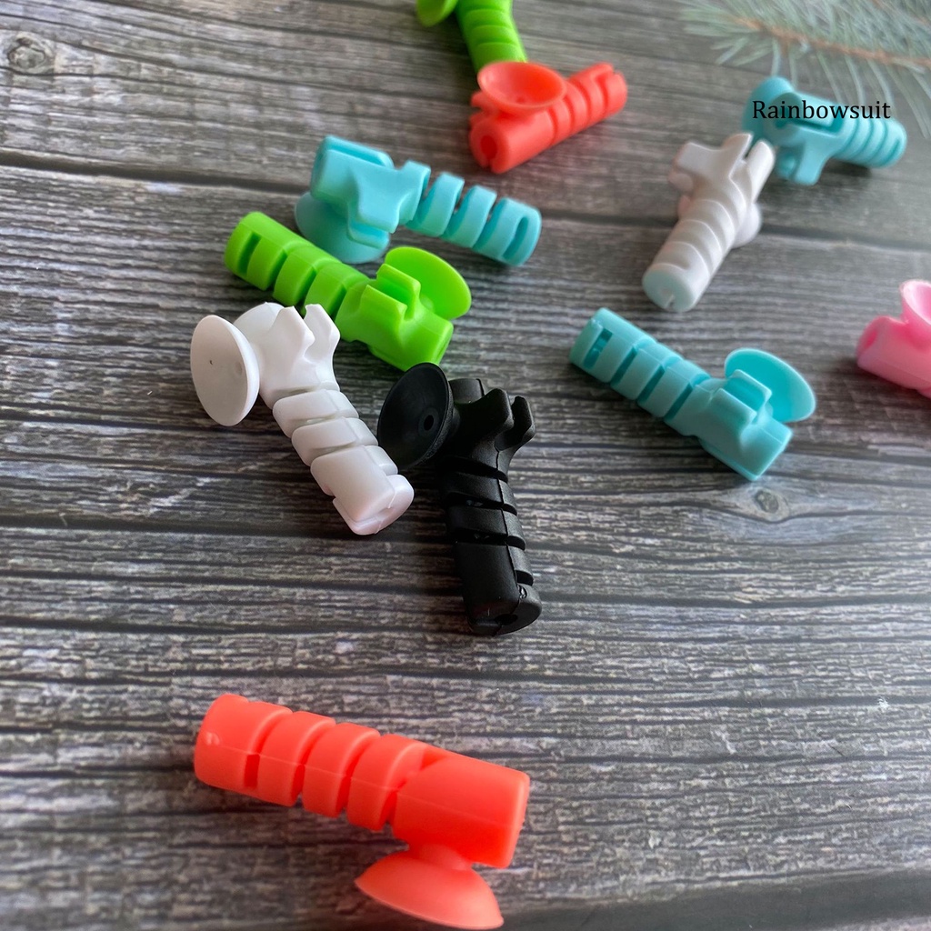 Set 2 Vỏ Bọc Bảo Vệ Dây Cáp Sạc Dạng Xoắn Chống Đứt Gãy