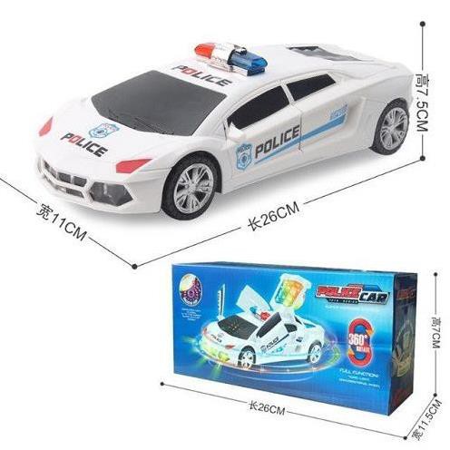 Siêu xe cảnh sát biến hình xoay 360 độ có đèn có nhạc