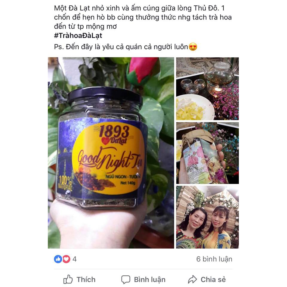 [Mã 267FMCGSALE giảm 8% đơn 500K] Trà hoa Cao Cấp Goodnight Đà Lạt 1893 giúp ngủ ngon | BigBuy360 - bigbuy360.vn