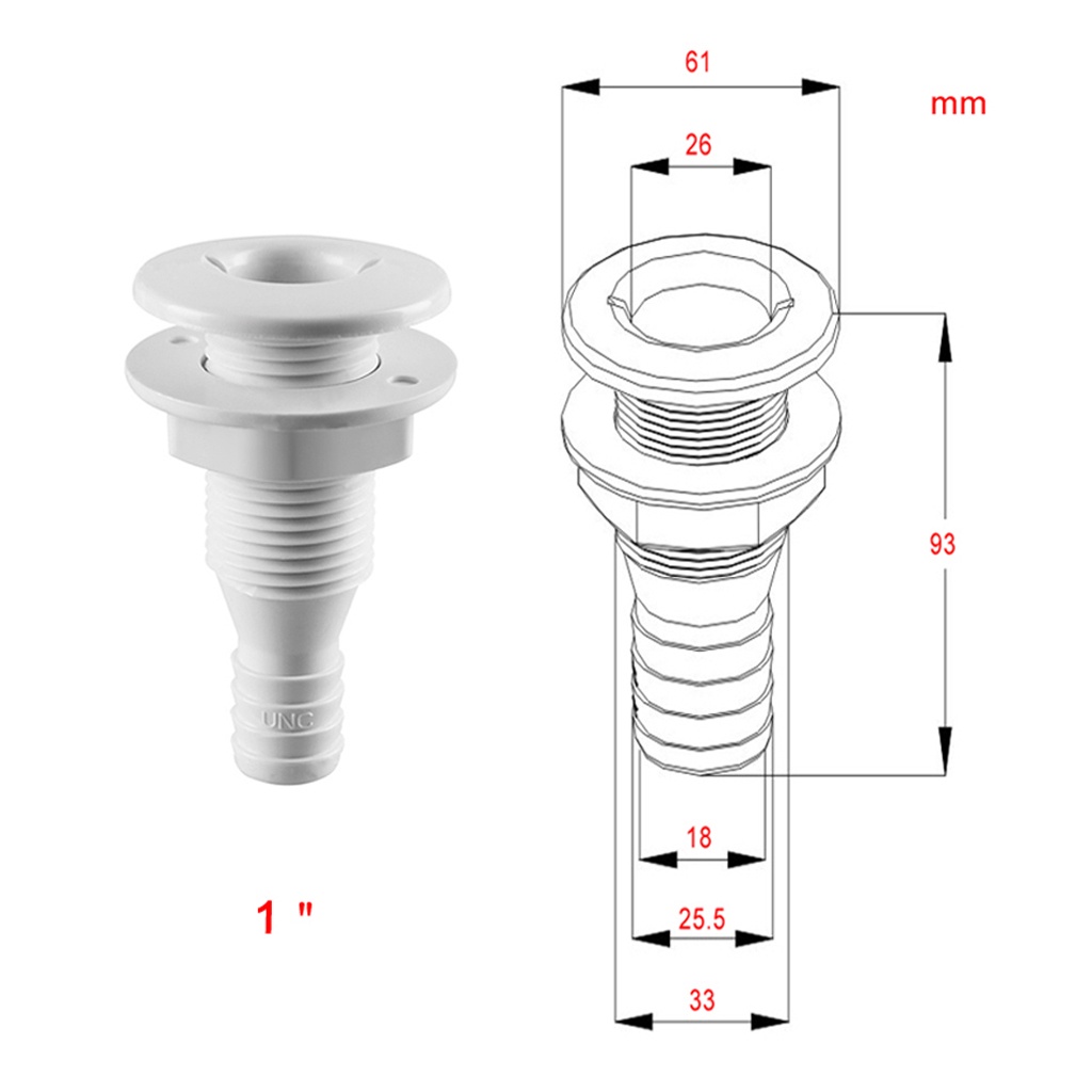 Phụ Kiện Ống Bơm Và Đầu Nối Bằng Nhựa Cho Tàu Thuyền | BigBuy360 - bigbuy360.vn