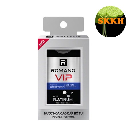 [MẪU MỚI] Nước hoa bỏ túi Romano VIP 18 ml skkh