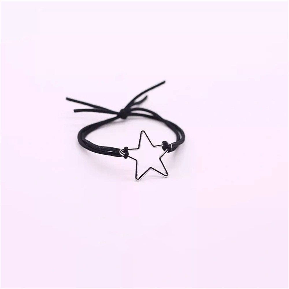 Vòng tay dây thừng mặt hình ngôi sao/trái tim có thể điều chỉnh thời trang cho cặp đôi