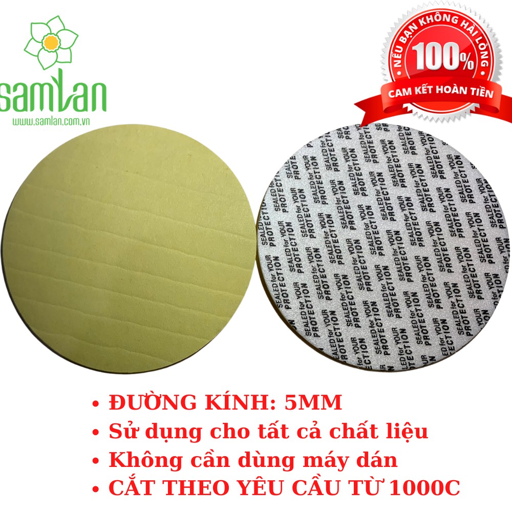 Màng Seal tự dính PSP 1.2 phi 53 |Màng seal Sam Lan ( lẻ từ 1000 cái )