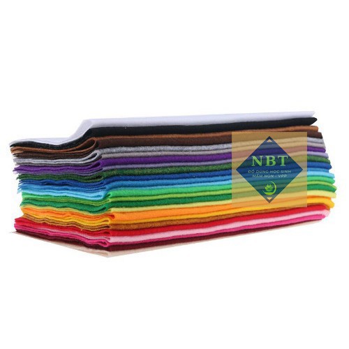 Vải nỉ mềm, vải dạ mầm non khổ 70*60cm làm handmade, treo nôi may treo nôi, làm móc khoá, sách vải, đồ chơi