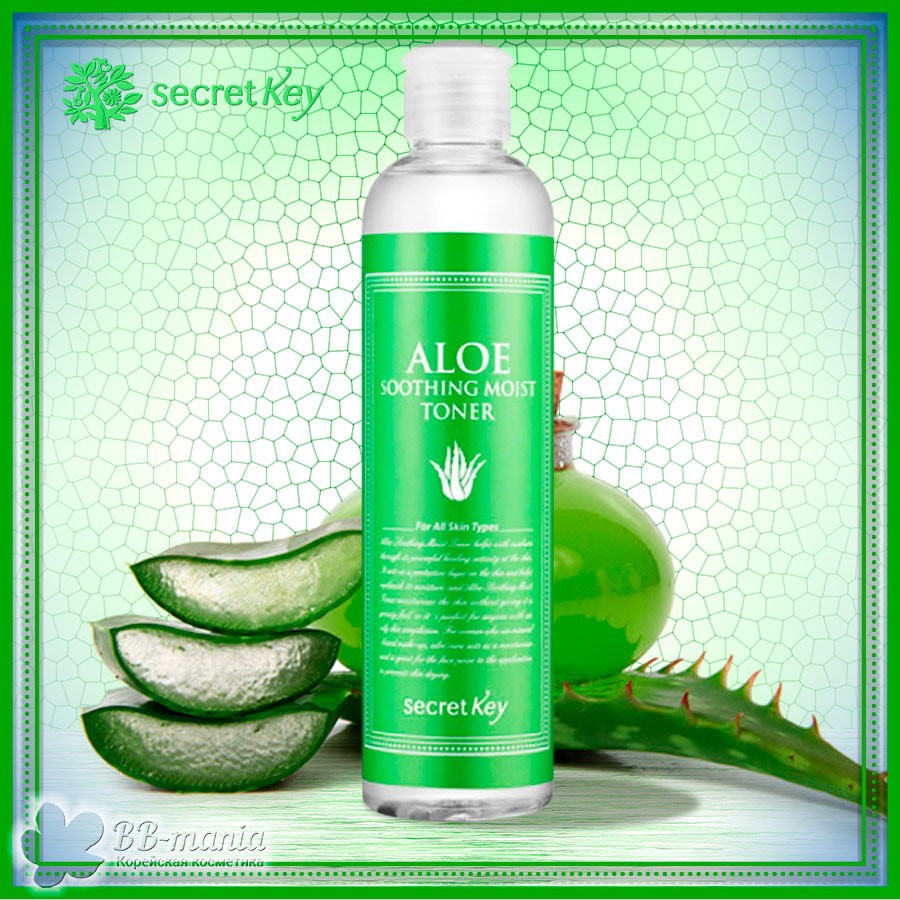 Nước hoa hồng dưỡng ẩm làm dịu da Secret Key Aloe Soothing Moist Toner 248ml _ Secret Key Chính Hãng