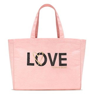 Túi xách Victoria's Secret, Sequins LOVE Pink Black