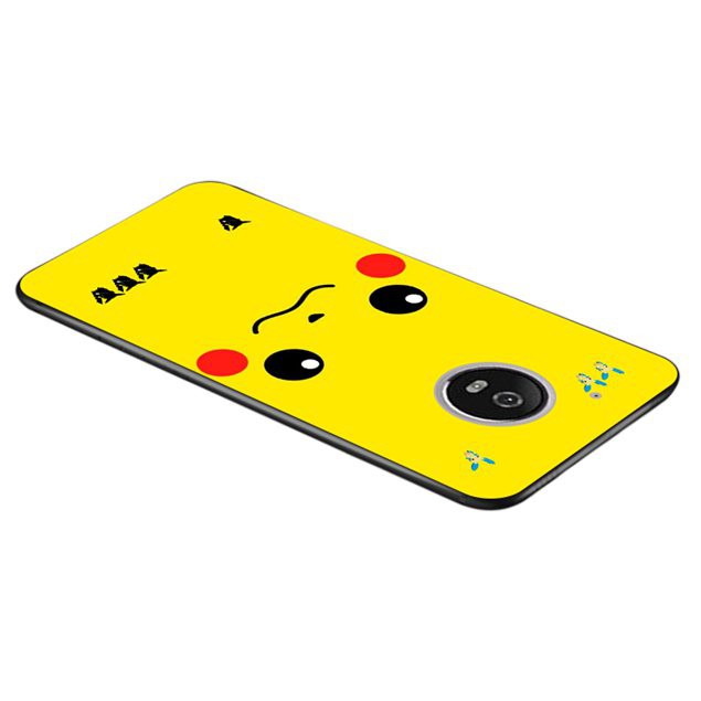 Ốp điện thoại in hình pikachu dễ thương cho Motorola Moto C X4 E4 G5 G5S Plus