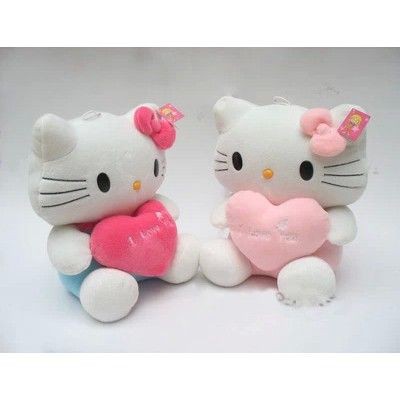 Kitty Ôm Tim - Kích Thước 30cm - Hàng Cao Cấp Bền Đẹp- Được Xem Hàng Trước