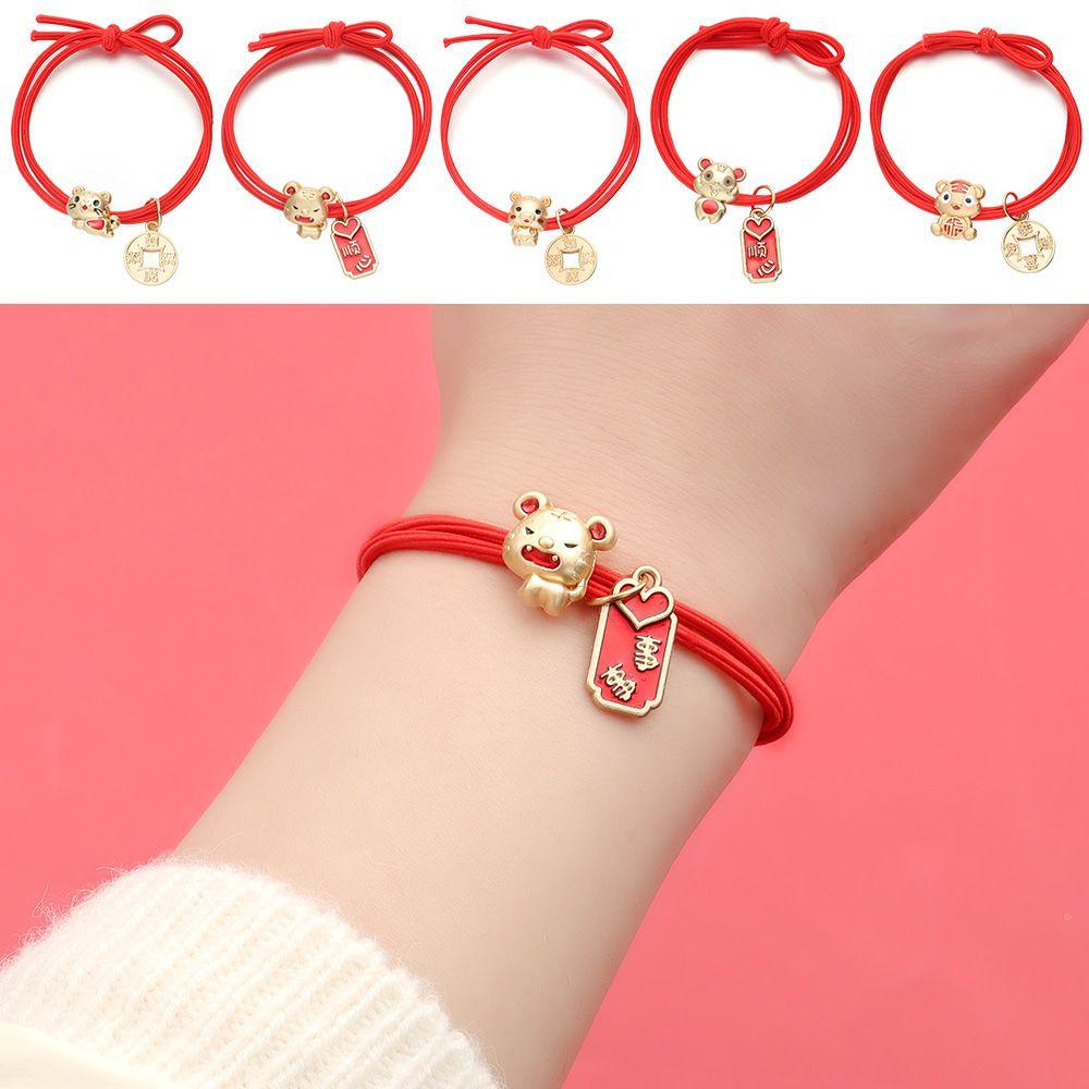 Vòng Đeo Tay May Mắn Hình Chú Hổ May Mắn Cho Năm Mới