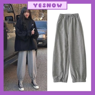 Quần nỉ bo chun gấu form thụng rộng Unisex