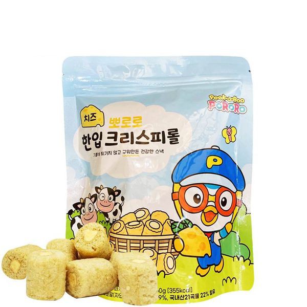 (2 vị) Bánh ngũ cốc cho bé Pororo gói 60gr