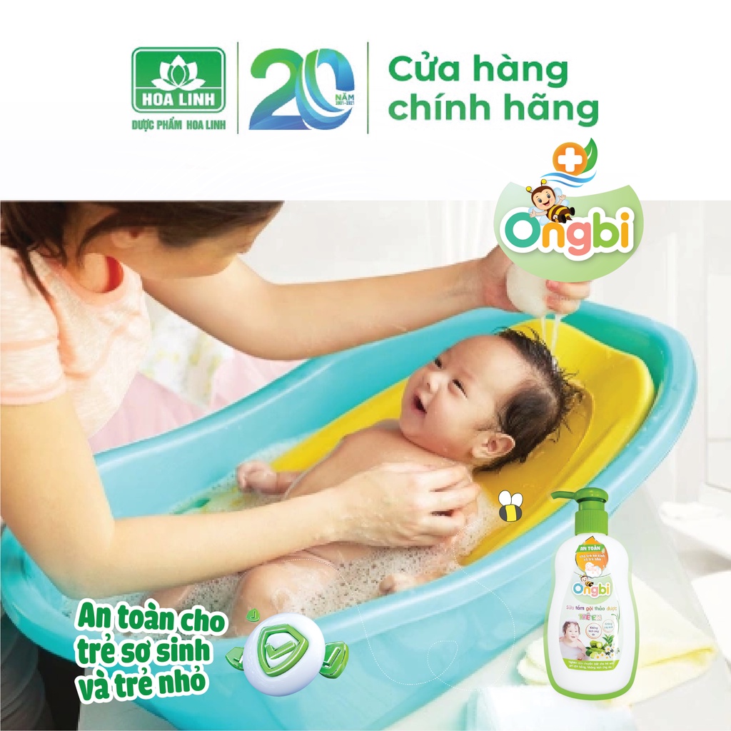 Sữa tắm gội thảo dược trẻ em Ongbi 200ml - An toàn cho trẻ sơ sinh và trẻ nhỏ