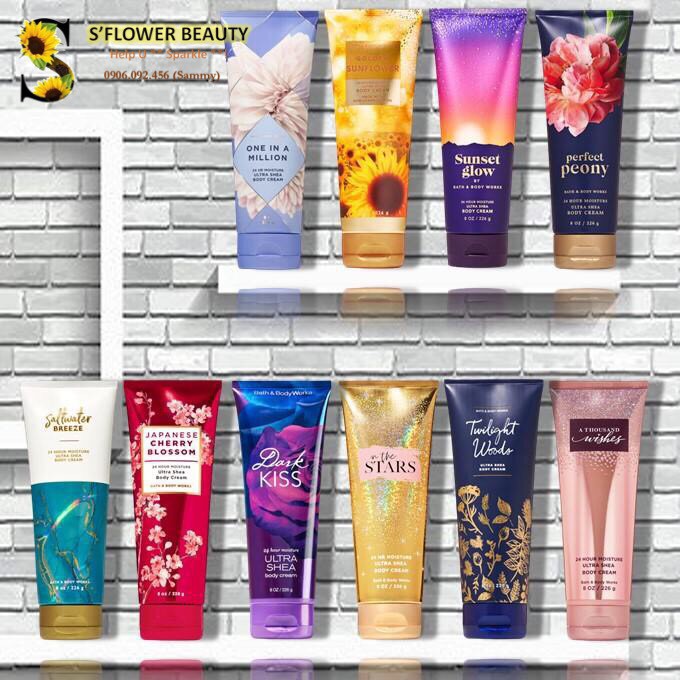 Nhiều Mùi | Kem Dưỡng Thể Mịn Da Tăng Cường Dưỡng Chất Bath & Body Works Body Cream (226g)