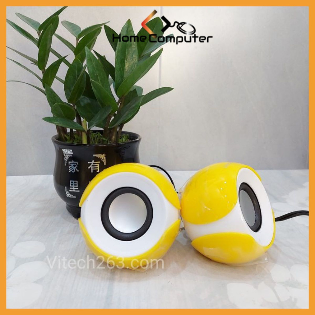 Loa Máy Tính, Loa Vi Tính Mini 2.0 Hàng Chính Hãng, Thiết Kế Độc Đáo - Bảo Hành 3 Tháng - Homecomputer