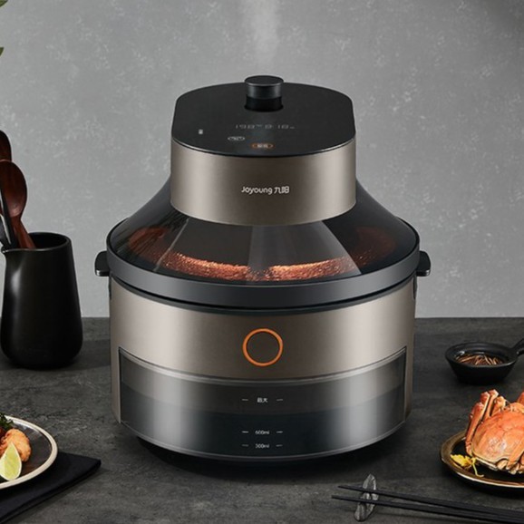 Nồi chiên không dầu thế hệ mới Joyoung KL50-SF5 kiêm nồi hấp hơi nước.