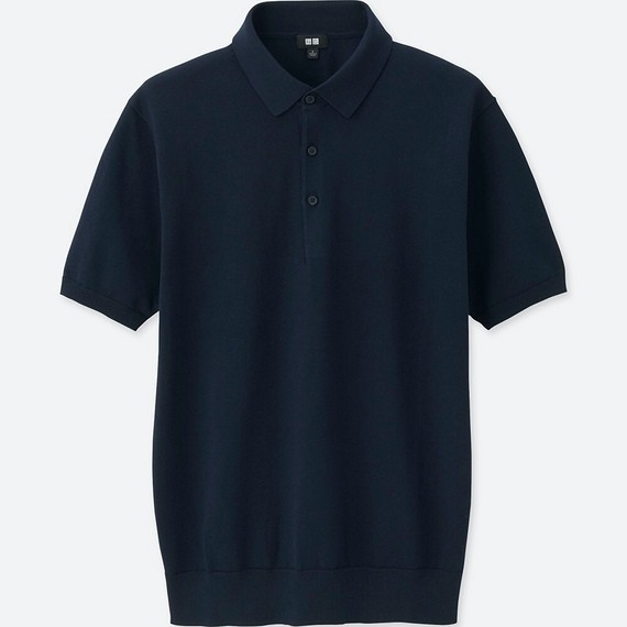 ÁO Mông Tơ Ghi (MONTAGUT) POLO UNIQLO WASHABLE KNITTED SHORT (HÀNG XÁCH TAY JAPAN)