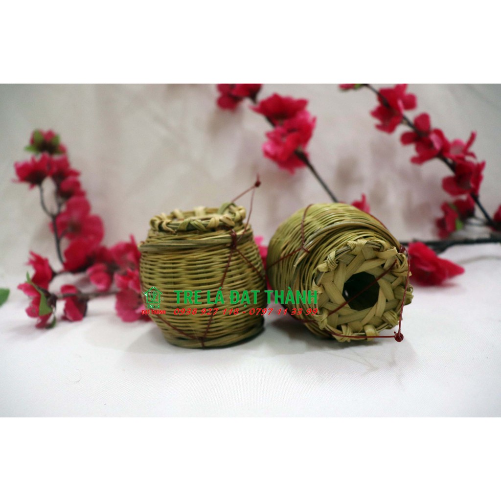 Giỏ mây tre, giỏ cá mini  - Phụ kiện trang trí, chụp hình, trồng cây
