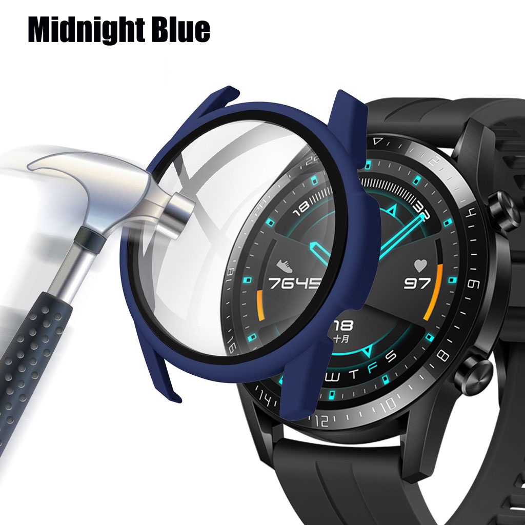Ốp bảo vệ toàn diện mặt kính cường lực cho đồng hồ Huawei Watch GT2 42mm GT2 46mm