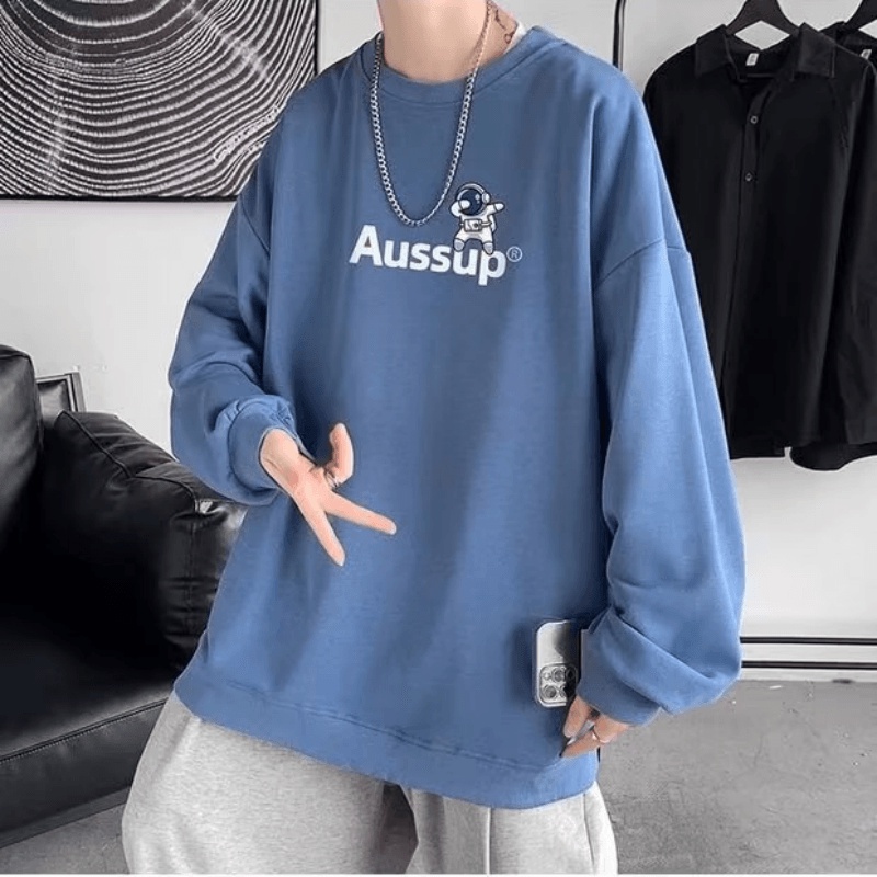 Áo Nỉ Tay Dài In Hình Phi Hành Gia Phong Cách Hip Hop Cho Nam