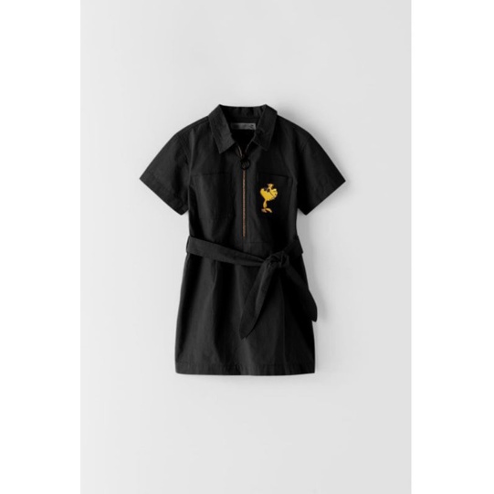 Đầm bé gái Zara chất kaki mềm kiểu dáng basic rất dể mặc sang chảnh size 18-30kg