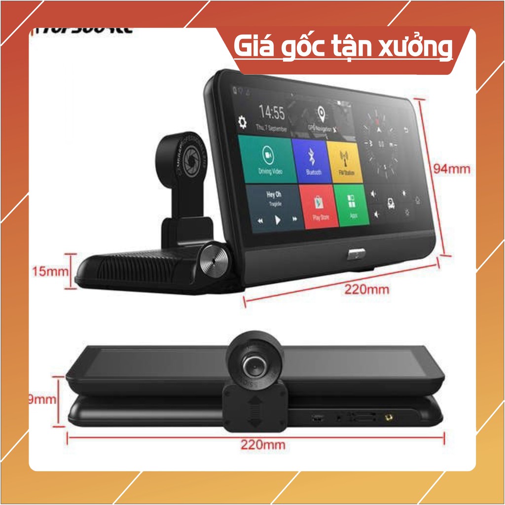 [GRAB NOW SHIP 2H] Camera hành trình Smartcam S300 đa chức năng RAM 1G, 2G -Phần mềm dẫn đường việt map S1 -Kết nối xe