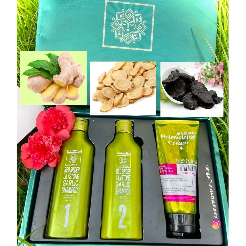 [Combo 2 set]  Bộ dầu gội đầu dược liệu phục hồi ngăn rụng và kích mọc tóc zzVENUS | BigBuy360 - bigbuy360.vn