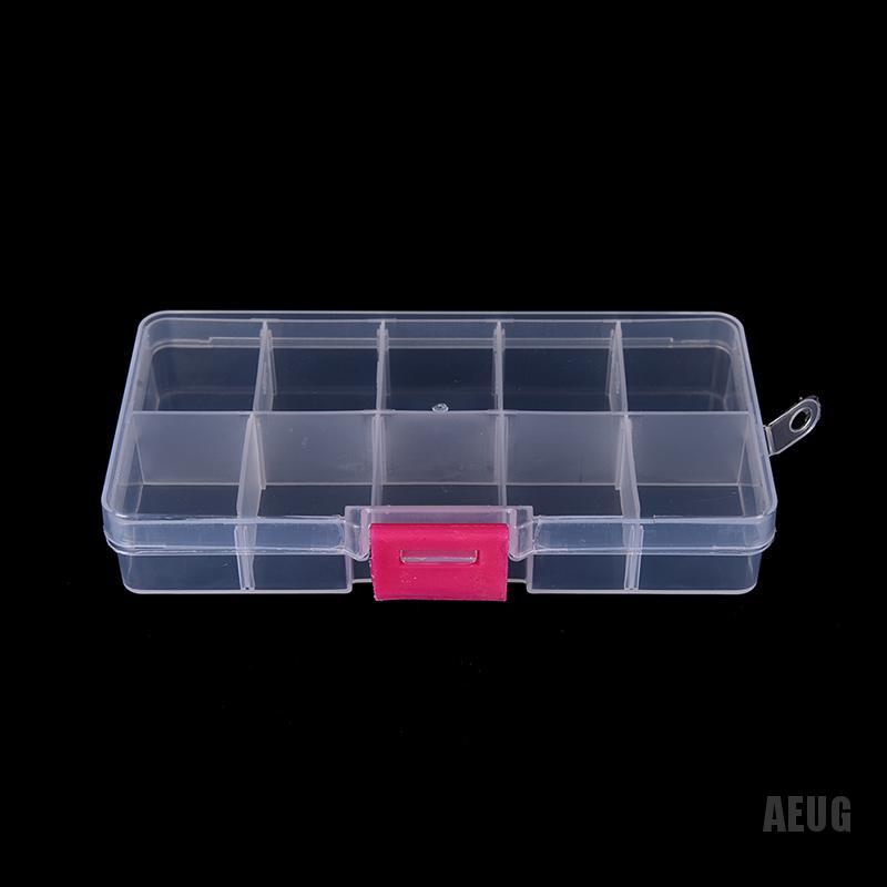 Hộp Nhựa 10 Ngăn Đựng Trang Sức Có Thể Điều Chỉnh