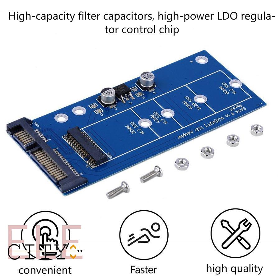 111ele} M2 NGFF ssd SATA3 SSDs turn sata adapter expansion card adapter SATA to NGFF