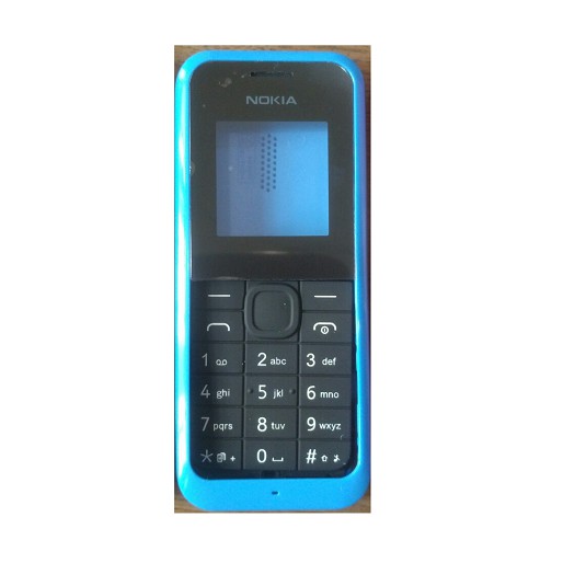 Vỏ nokia 105 2015 2 sim đuôi sạc dẹp ( không sườn - có phím )