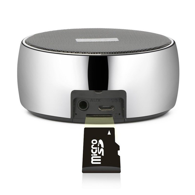 Loa Bluetooth Cầm Tay Mini Bs02, Vỏ Kim Loại, Bass Hay, Có Móc Treo Tiện Lợi, Có Khe Cắm Thẻ Nhớ, Cổng 3.5