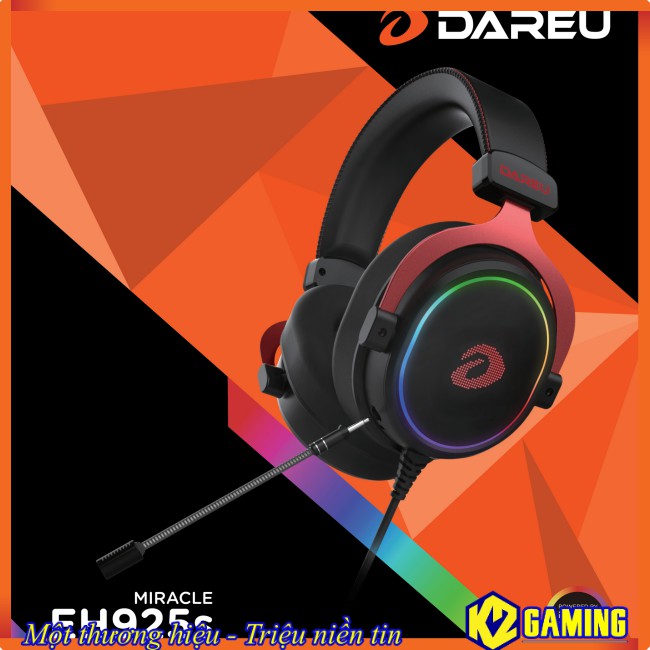 Tai nghe Dareu EH925S PINK , EH925 Black , LED RGB - Gaming 7.1 | BigBuy360 - bigbuy360.vn