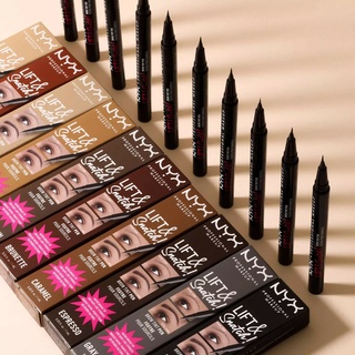 Kẻ mày dạng nước NYX Lift And Snatch Brow Tint Pen đầu bút lông giúp phẩy sợi tự nhiên