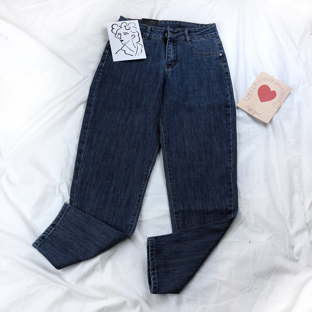 Quần Jean Nữ Dáng Baggy Cạp Lưng Cao Trơn 🌈 Hàng Cao Cấp🌈 Quần Bò Nữ Co Giãn [ẢNH THẬT] 95.04 | BigBuy360 - bigbuy360.vn