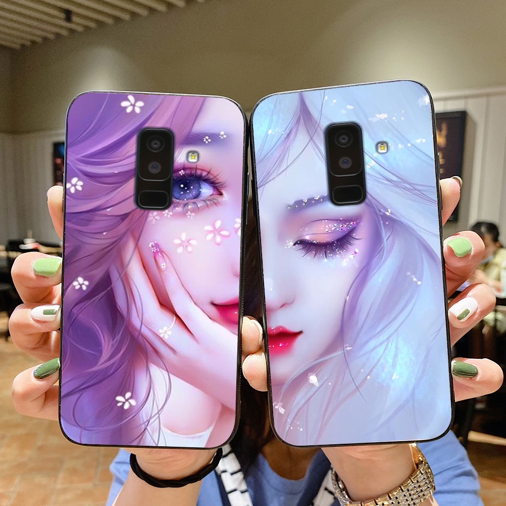 Ốp lưng điện thoại Samsung a6 2018 / a6 plus / j8 in hình phong cách nữ sang chảnh