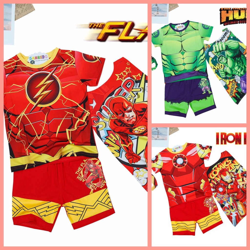 Bộ Đồ Ánh Sáng SAMKIDS Cotton In 3D Sắc Nét