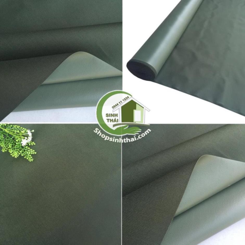 Phông nền vải bố PVC màu xanh rêu chụp hình ảnh sản phẩm - may rèm, may balo túi xách [ 1 mét x khổ 1,55m]