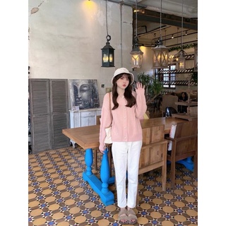 [ĐỒ CÓ SẴN]Áo khoác len khuy đá