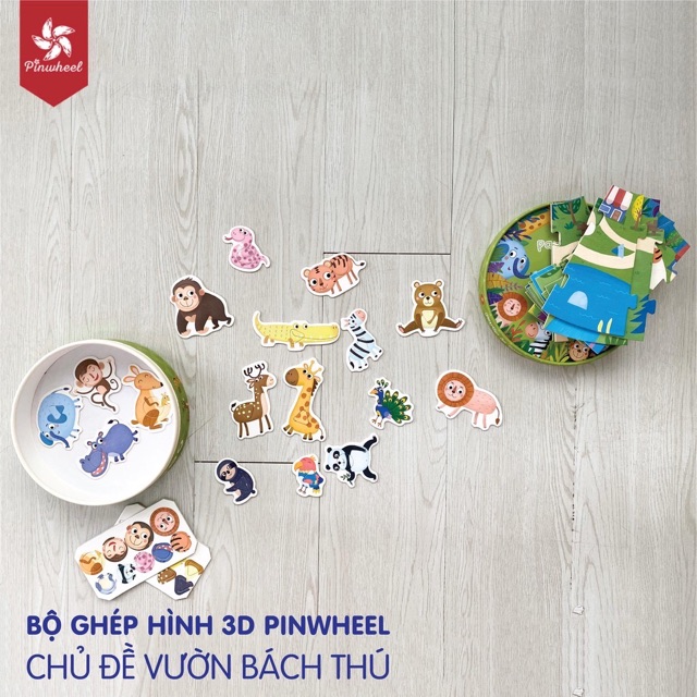 Bộ ghép hình 3D Pinwheel (ghép hình pinwheel)