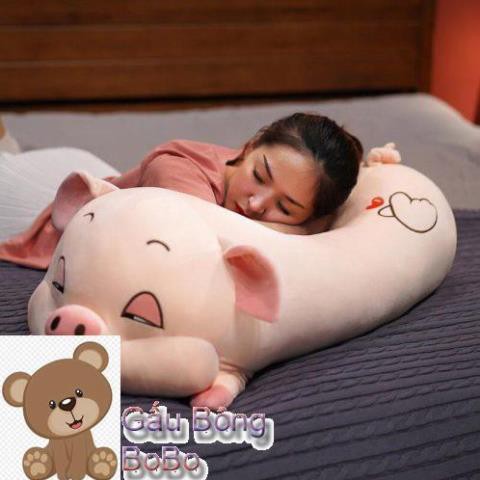 [BOBO] Gấu bông Con Heo nằm ngủ cực đẹp size 1m2 siêu to khổng lồ [Hàng Nhập Khẩu ][ Hình Ảnh Thực ]