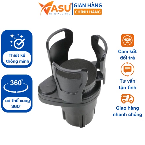 Khay Cốc Đựng Đồ Uống Trên Ô Tô, Đựng Thức Ăn Đa Năng, Xoay 360 Trên Ô Tô
