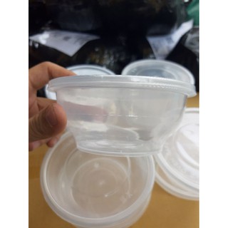 Lốc 10 chén nhựa dùng 1 lần có nắp đậy