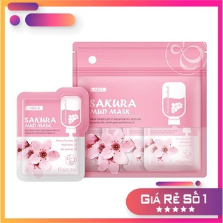 Túi Mặt Nạ Ngủ Hoa Anh Đào Sakura Mud Mask Laikou 12 Gói