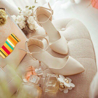 Giày cao gót mũi nhọn 7p - Gót nhọn (Có ảnh thật)
