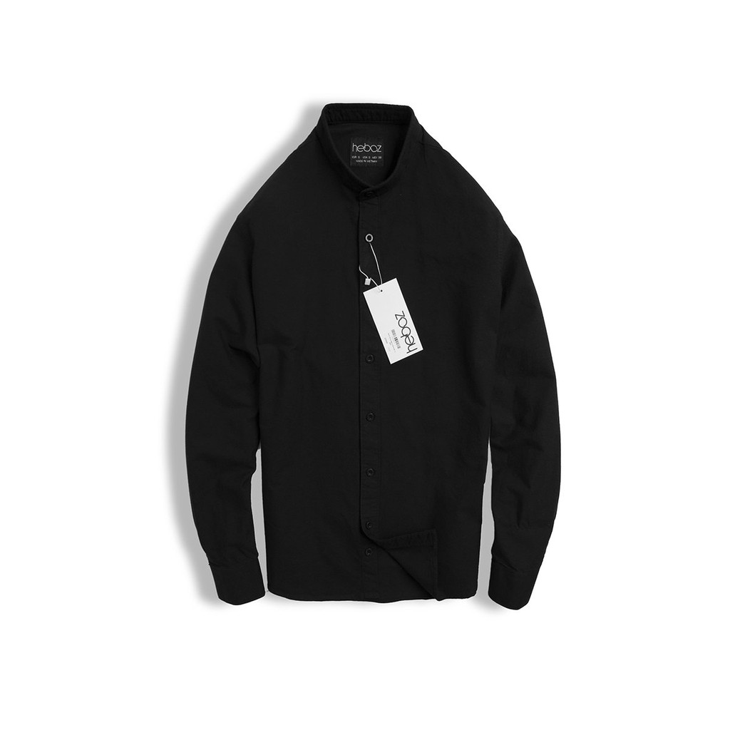 Áo sơ mi nam cổ trụ HEBOZ Oxford vải cotton pha mềm mịn lịch lãm nam tính 4 màu cao cấp - 00000679 | BigBuy360 - bigbuy360.vn