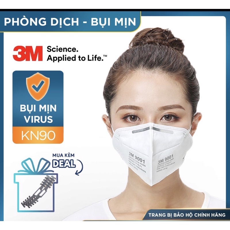 khẩu trang 3m 9001 chống các loại bụi,viruss