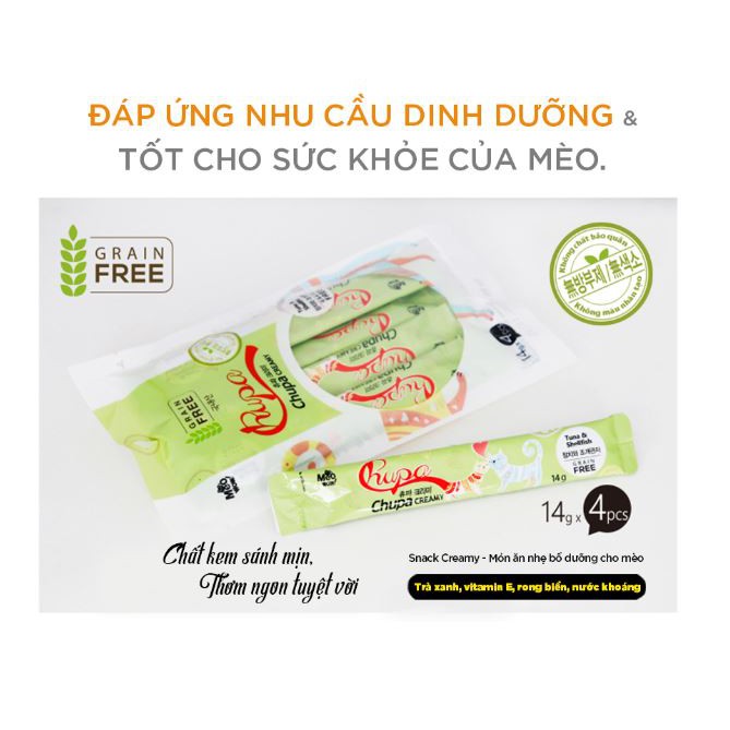 Súp dinh dưỡng cho Mèo - Chupa Creamy - Petizen