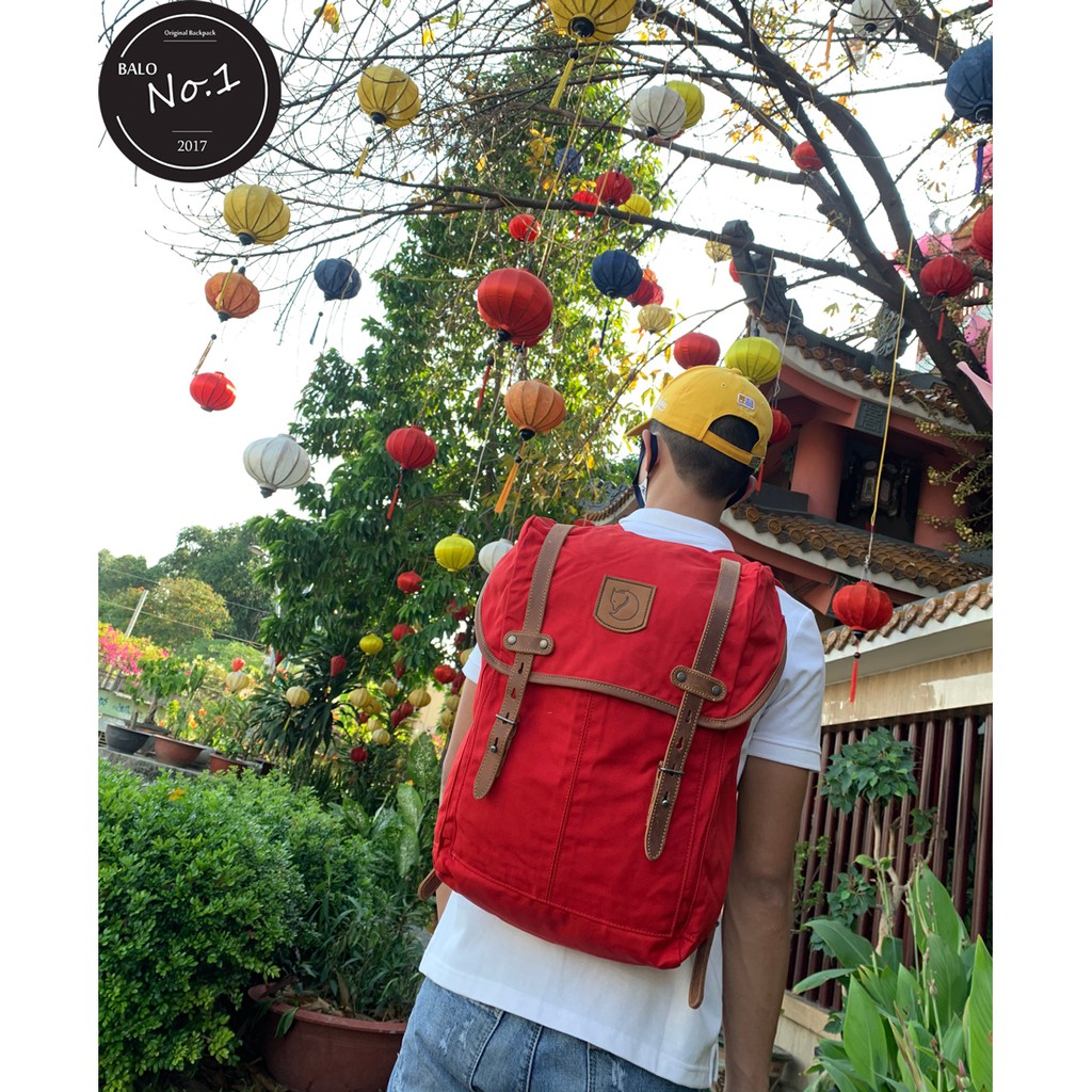 Balo Thời Trang Du Lịch FREESHIP Balo Rucksack No21 Medium - red