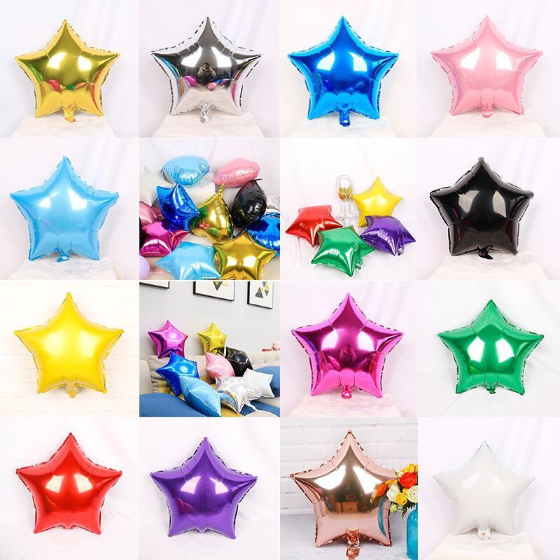 Set 50 Bong Bóng 5&quot;10 inch Ánh Vàng Hồng/Trắng Dùng Trang Trí Tiệc Sinh Nhật